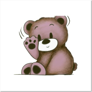 Cute teddy bear Posters and Art